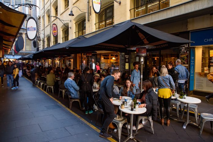 Melbourne,,Vic,/,Australia,-,June,10,2018:,Degraves,Street,